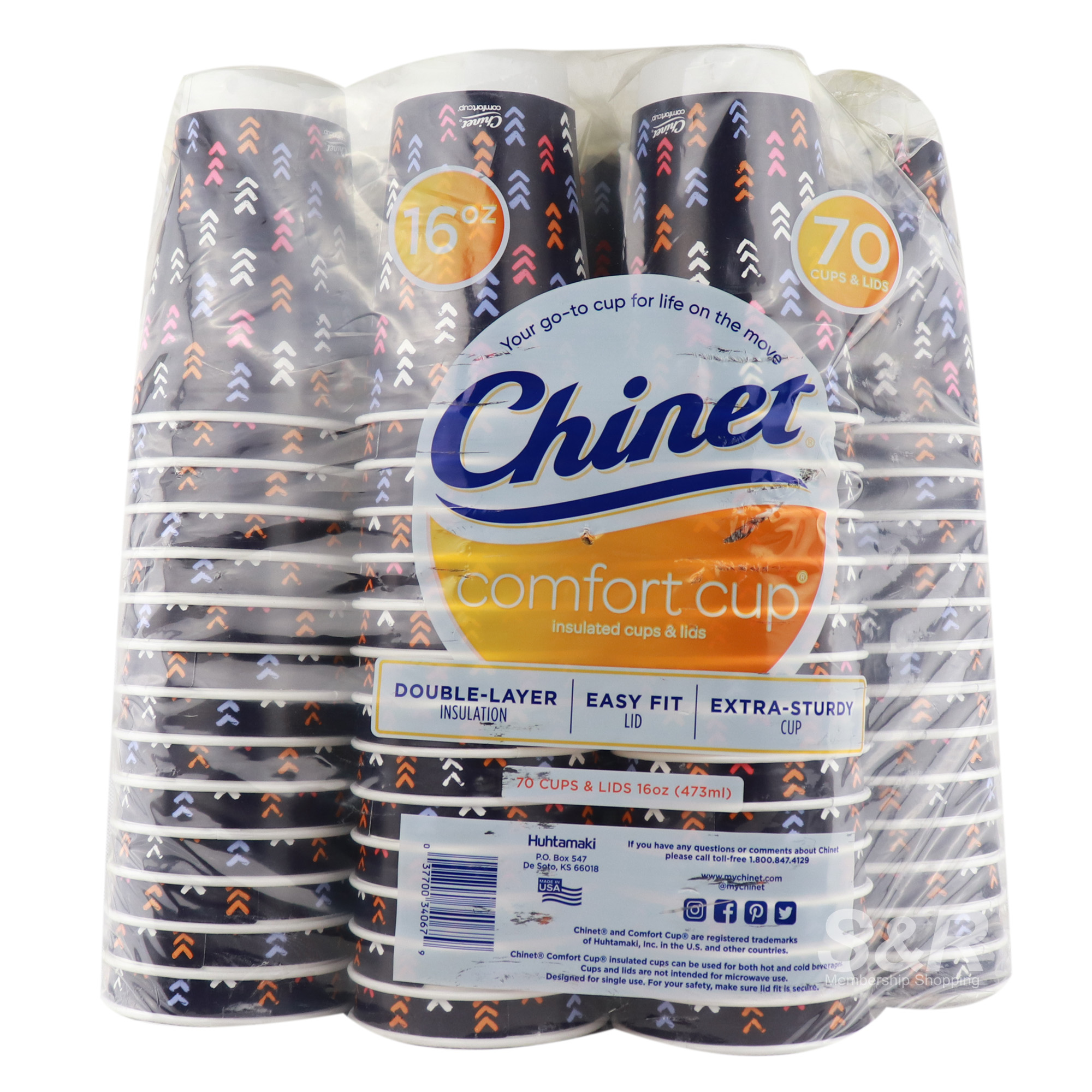 Chinet Comfort Cup Insulated Cups and Lids 70pcs Chinet Comfort Cup Insulated Cups and Lids 70pcs